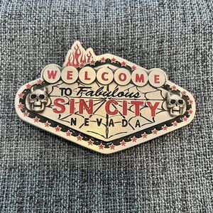 Welcome To Fabulous Sin City Nevada Belt Buckle